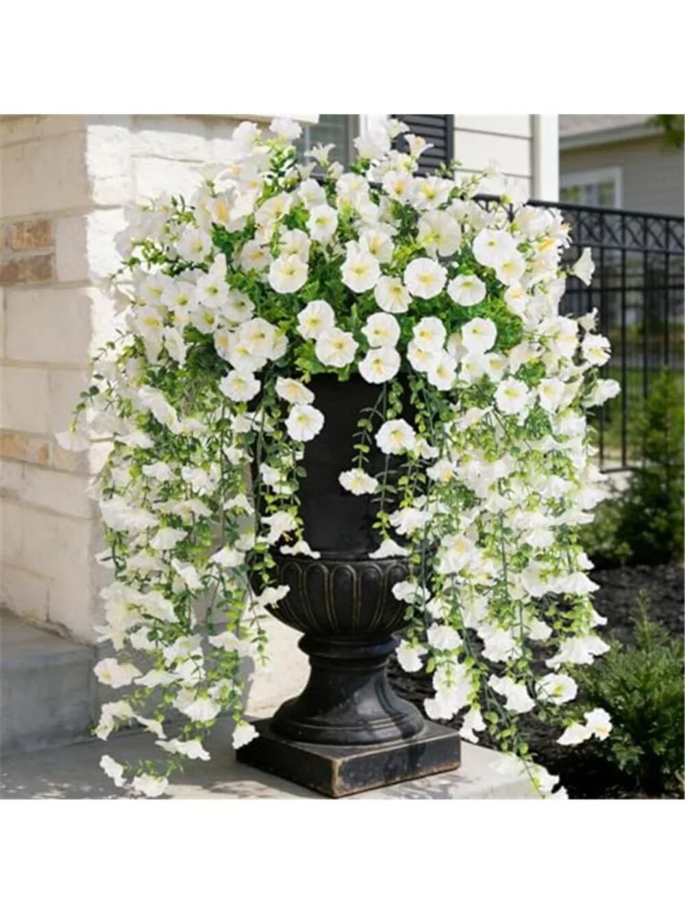 Artificial Eucalyptus Flowers UV Resistant Faux Outdoor Indoor Floral Decor 2 Pk